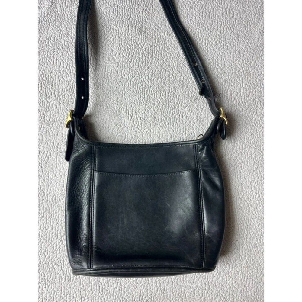 Vintage 90s Coach Slim Black Legacy Leather Crossbody Bag